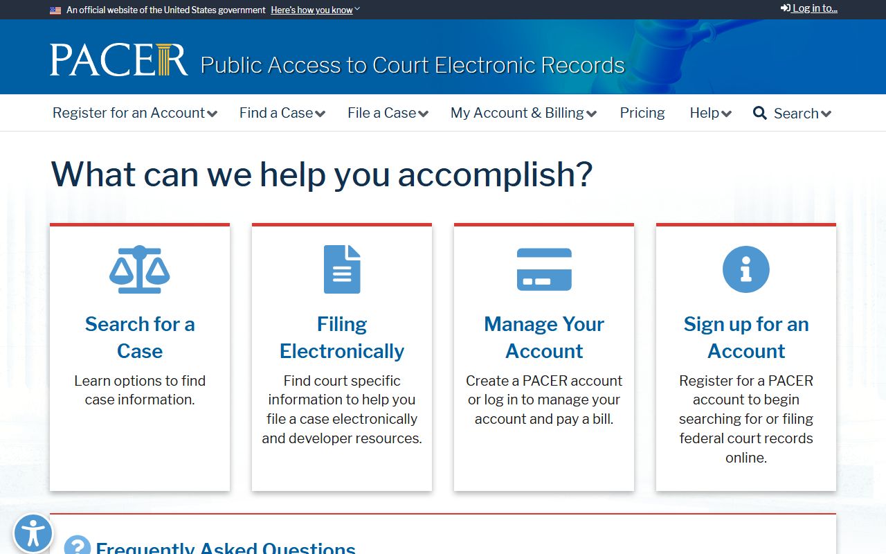 Worcester County court dockets PACER federal docket access